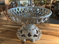 Sculpted Pedestal Basket