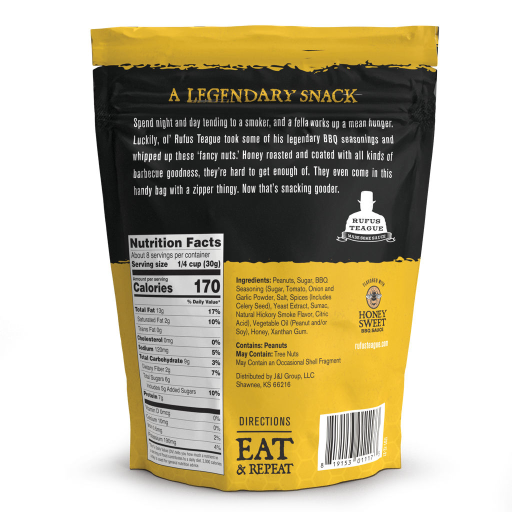 BBQ Honey Roasted Peanuts - 9oz bag