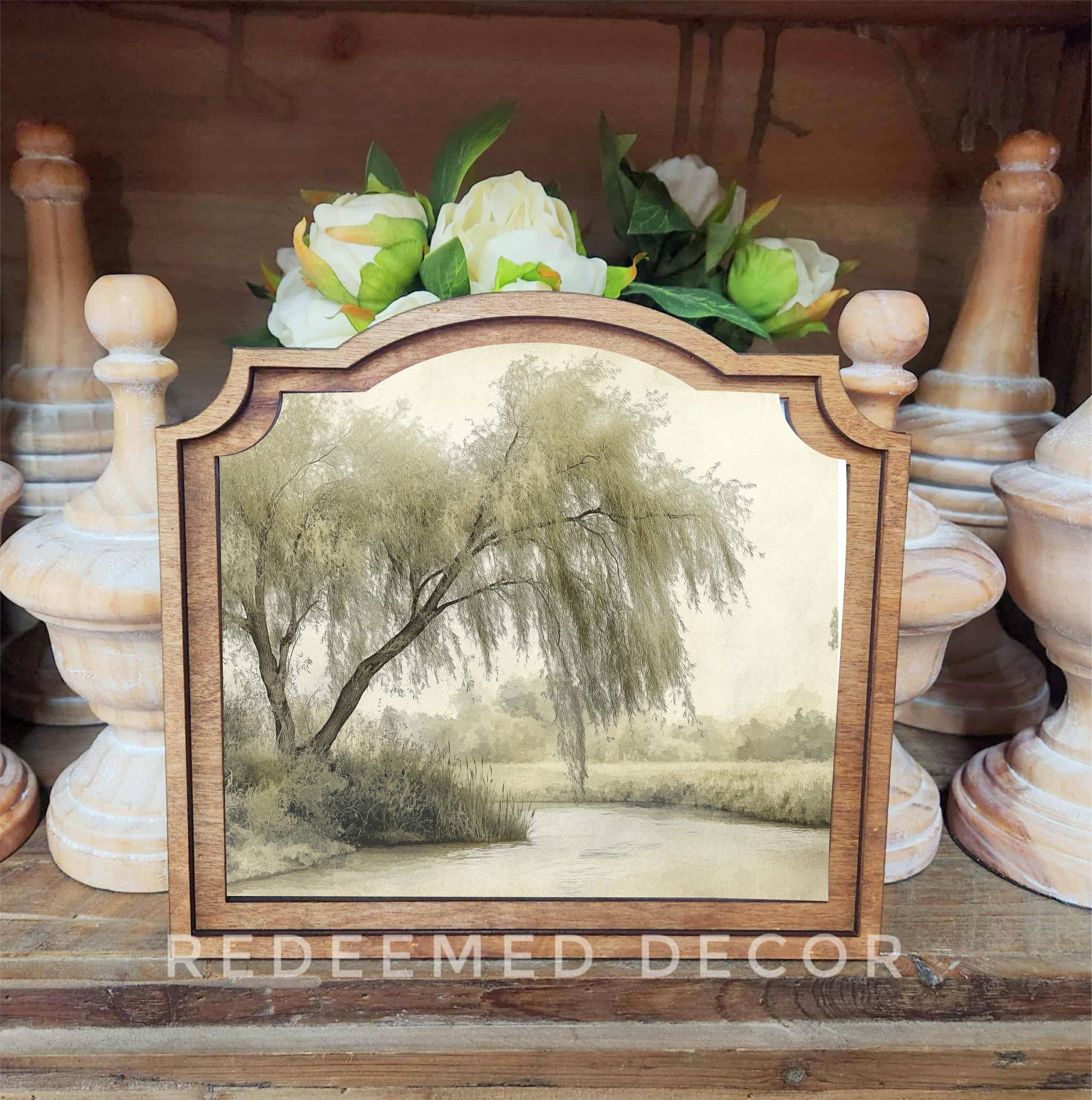 Provincial Willow Tree Framed Art