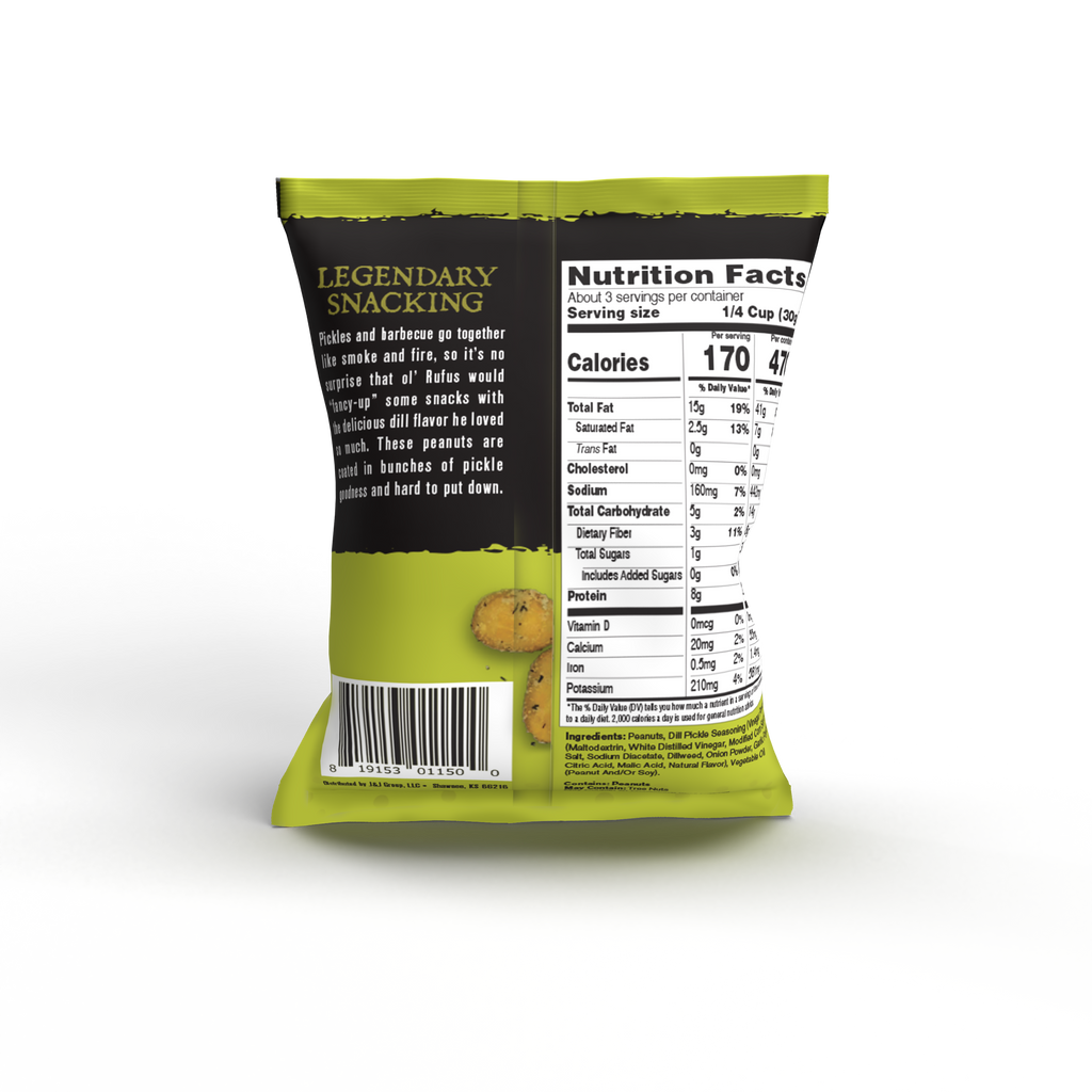 Dill Pickle Peanuts - 3oz Packets