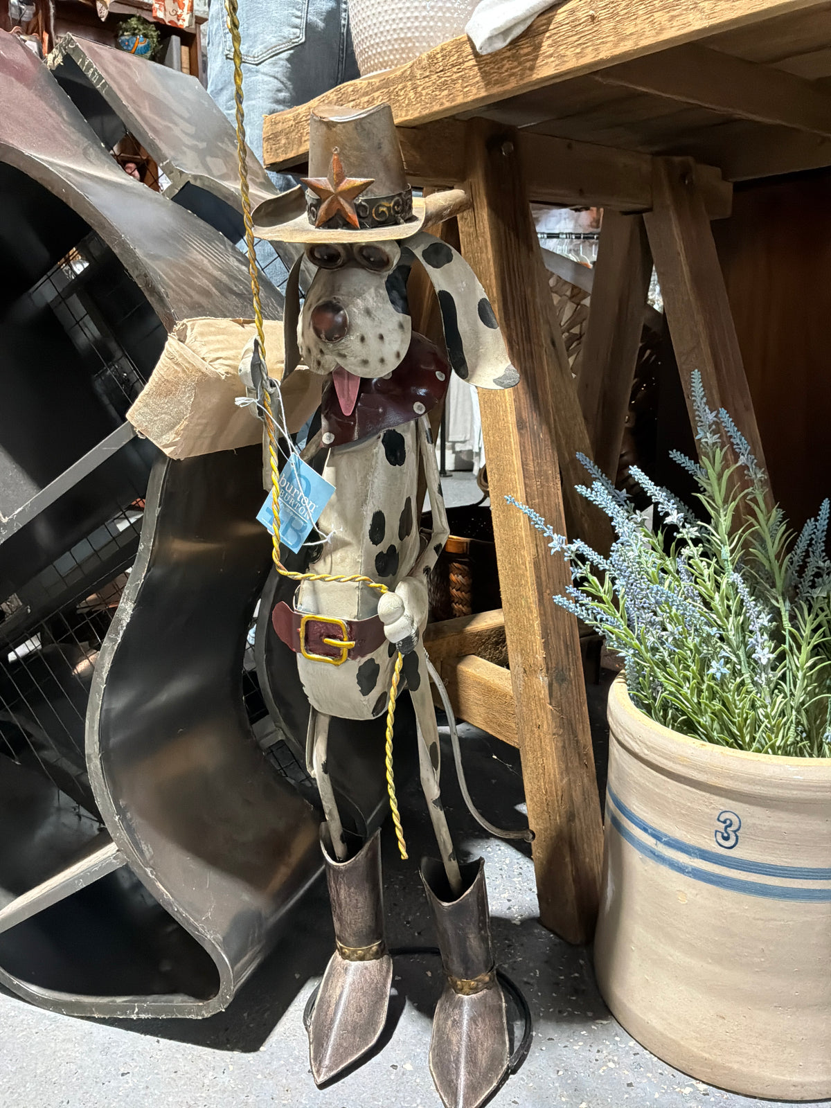 Metal Painted Dog