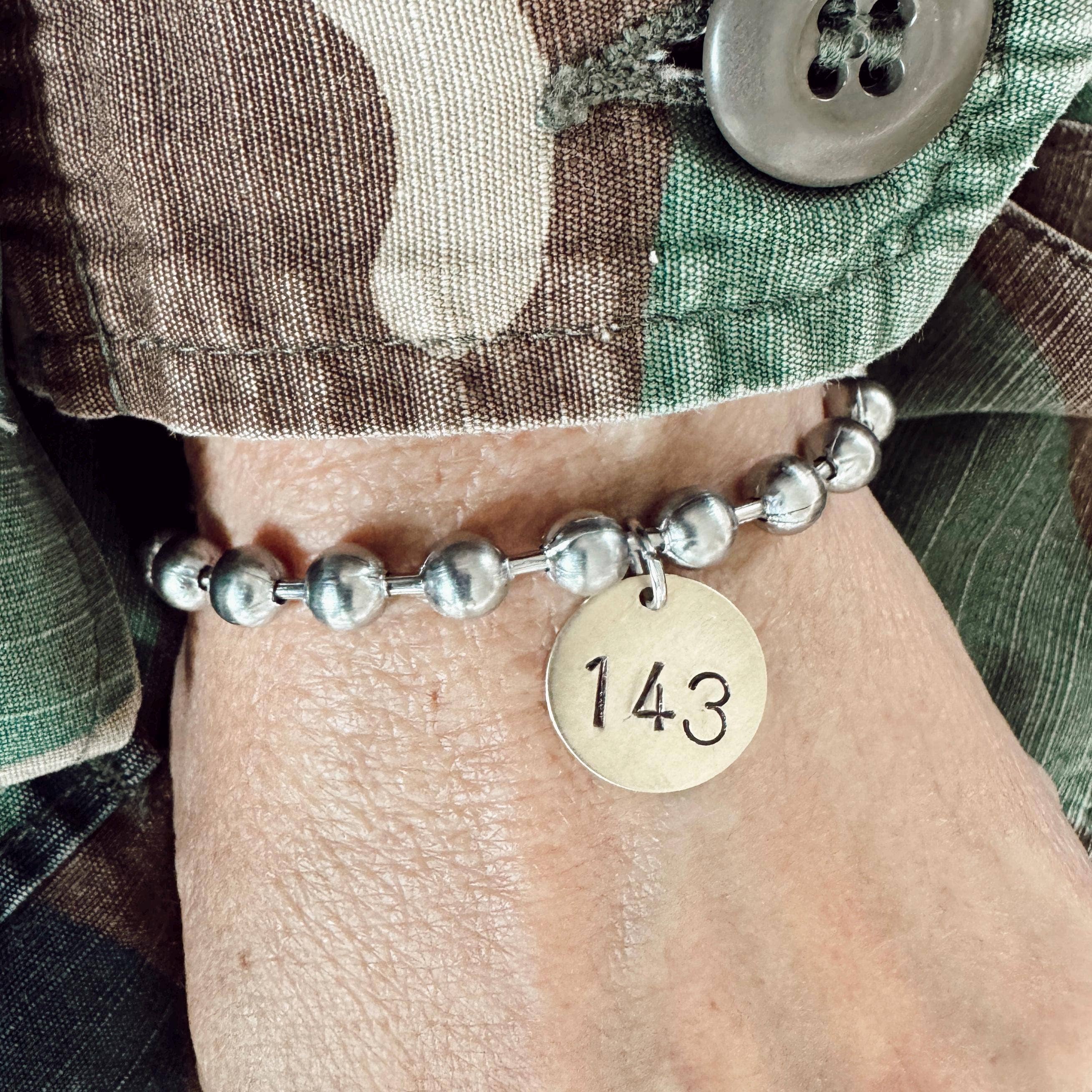 Stainless Steel & Brass Coin Tag Bracelets