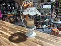 White Metal Candle holder