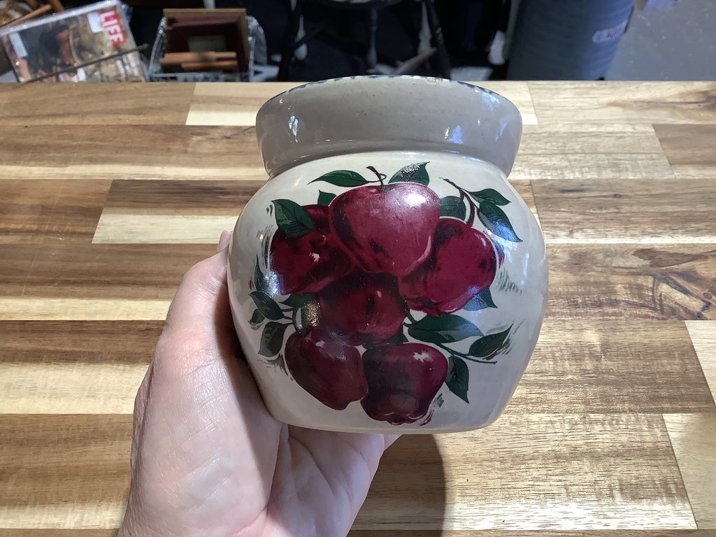 Small Apple Crock missing lid