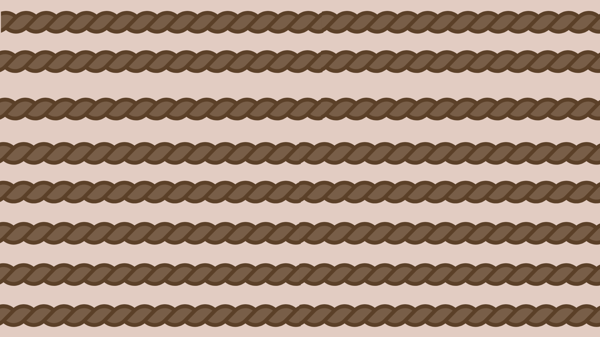 Tan Silk Twilly Scarf with Brown Rope Stripes