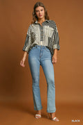 Striped Collared Top