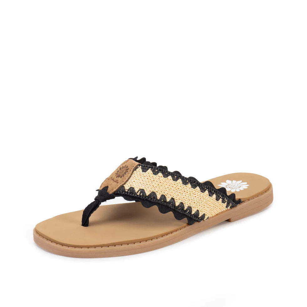 YellowBox Irina Black Natural Flip Flop