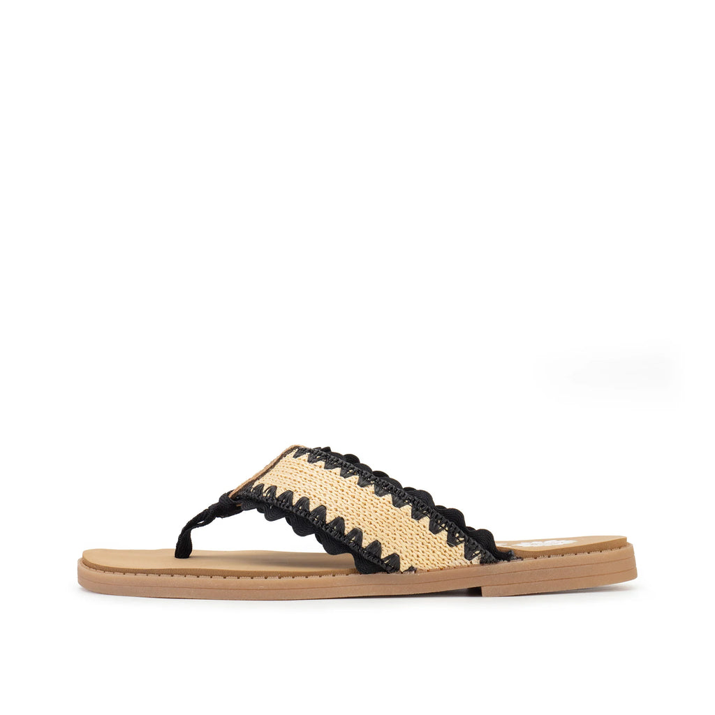 YellowBox Irina Black Natural Flip Flop