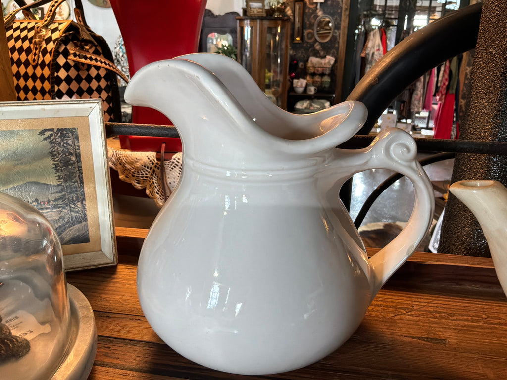 Vintage McCoy White Pitcher