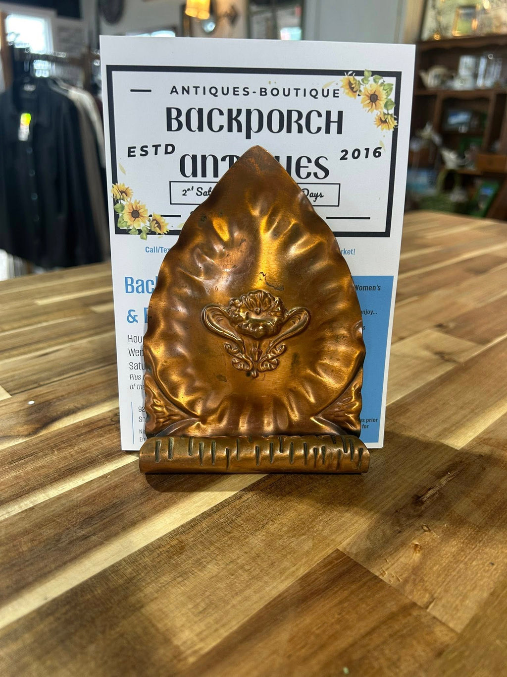 Solid Copper Decorative Napkin Holder