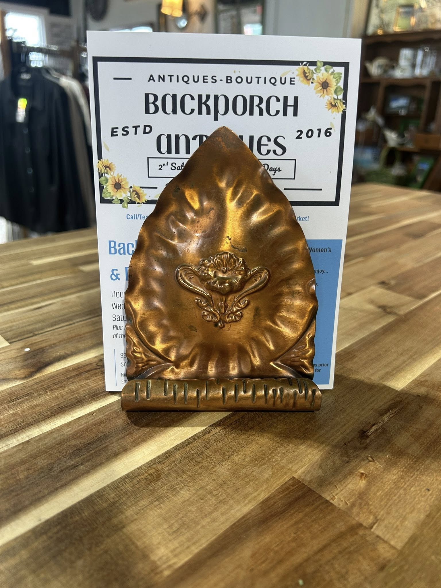 Solid Copper Decorative Napkin Holder
