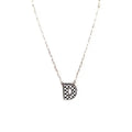 Checkered Initial Necklace