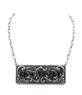 Western Howdy Metal Plate Necklace