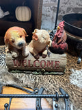 Farm welcome sign