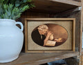 Box Framed Canvas Art Praying Woman
