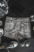 Color Me Chrome Denim Shorts