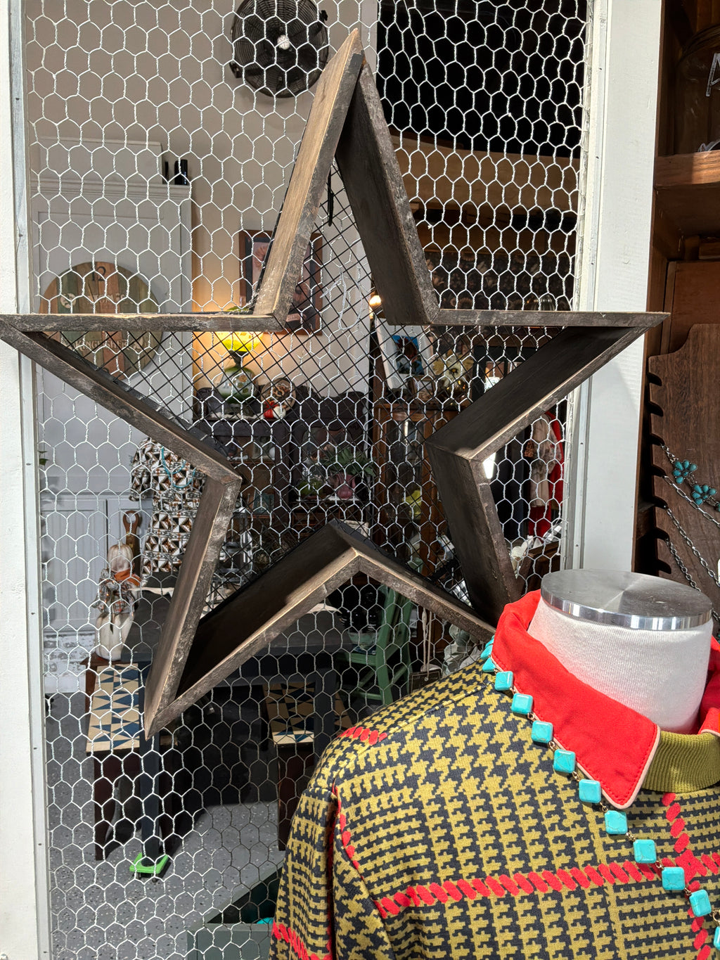 Wood and metal star