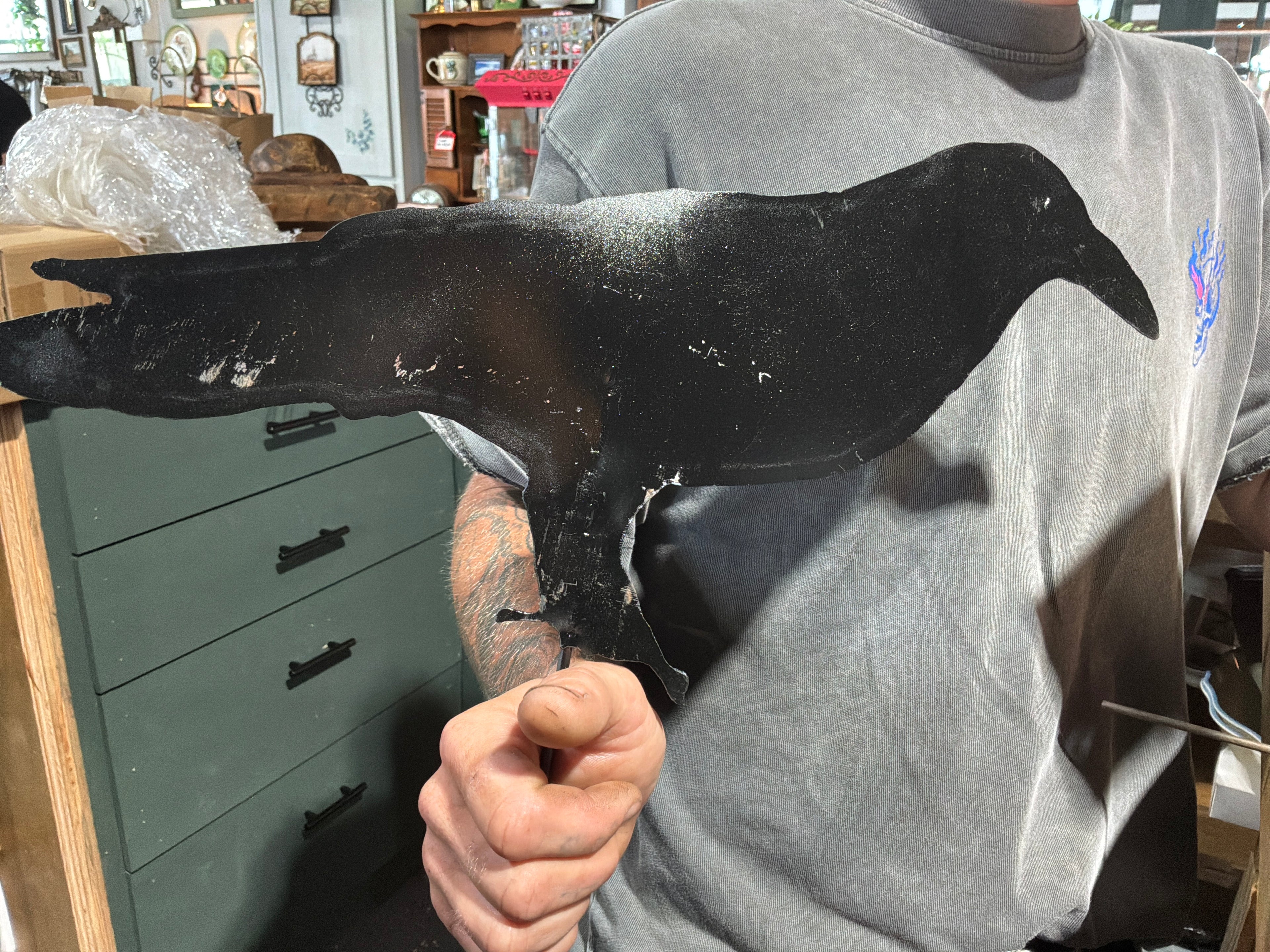 Black Metal Crow