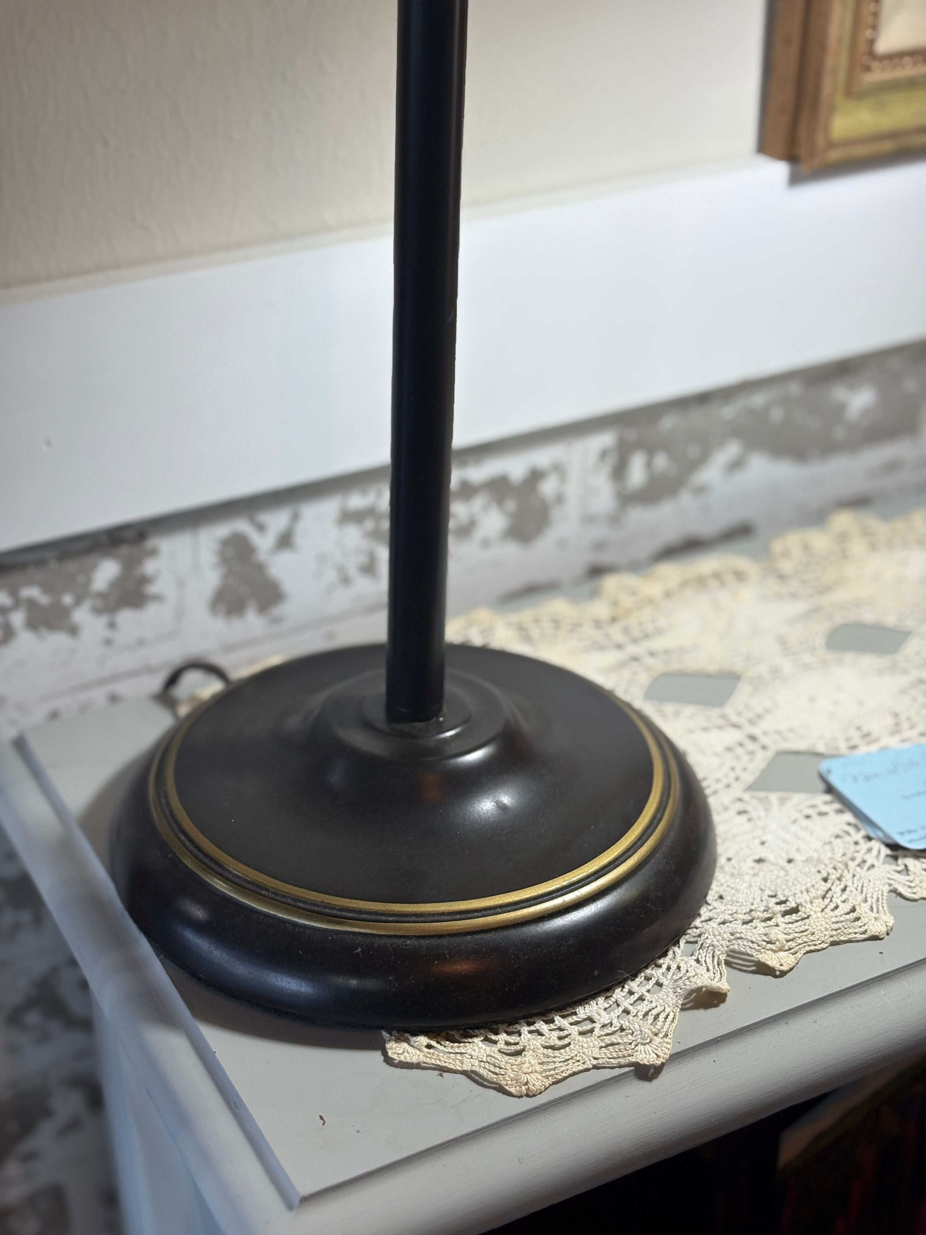 Black Metal Swing Arm Desk Lamp