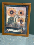 Sunflower Seeds Print Framed