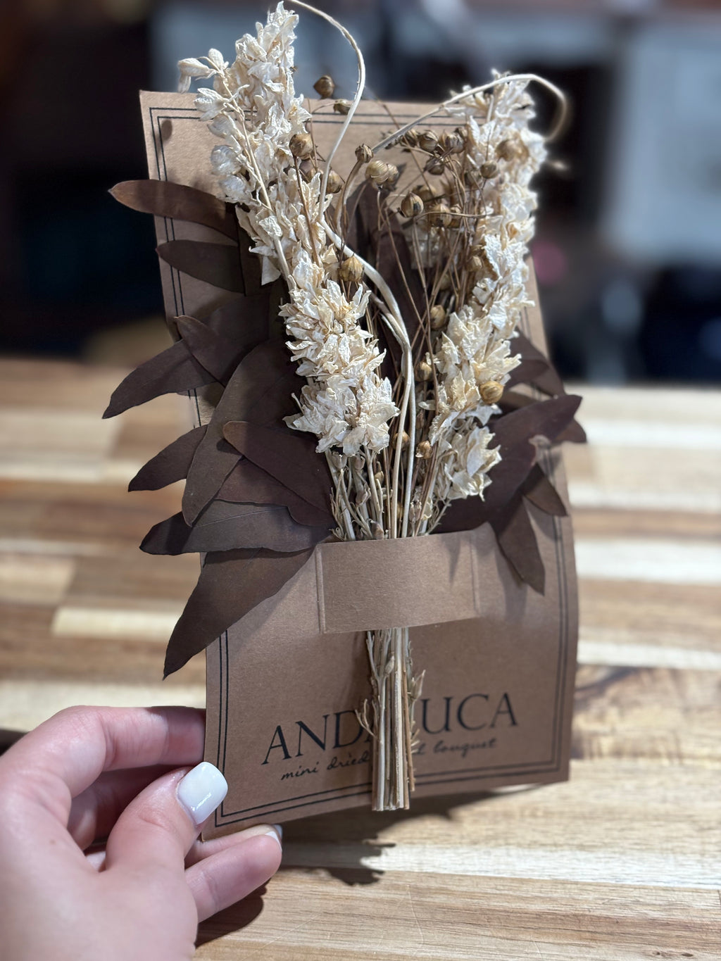 Willow & White  Larkspur Mini Bouquet