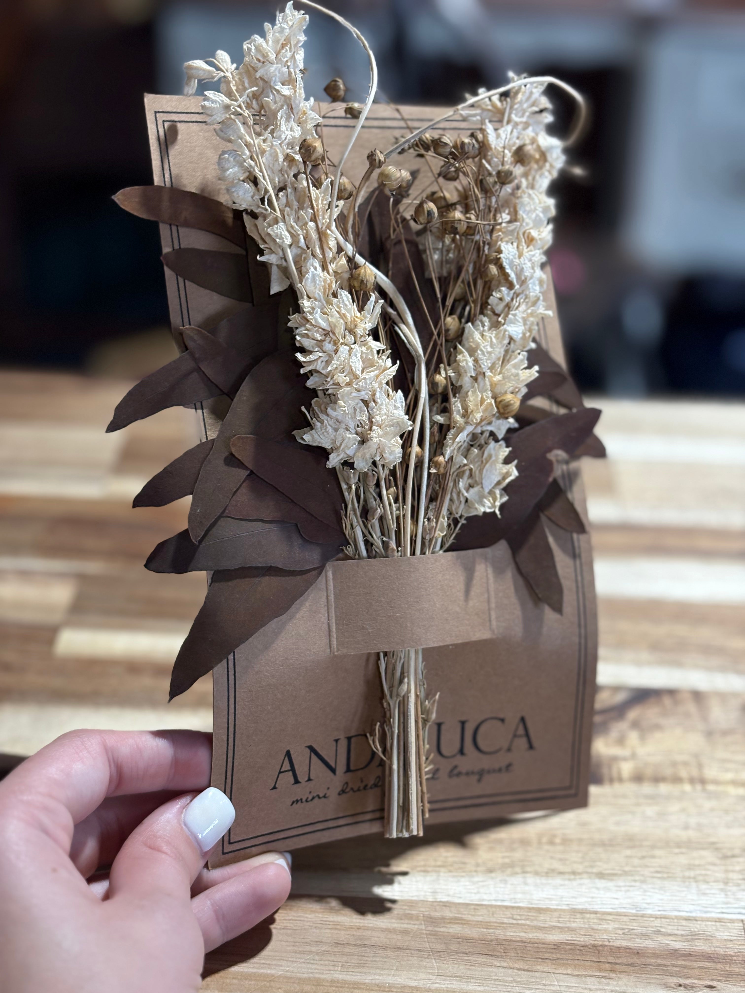 Willow & White  Larkspur Mini Bouquet