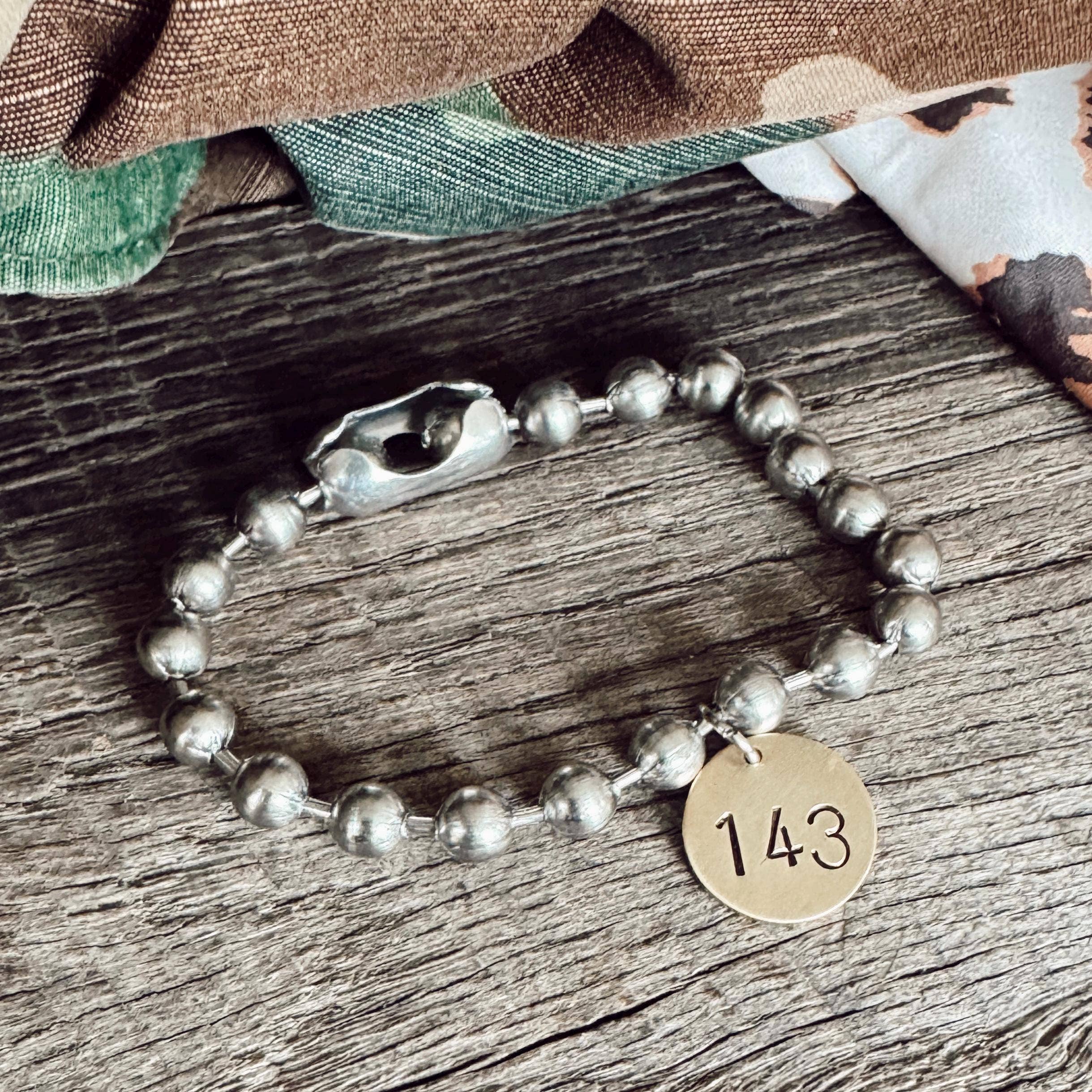 Stainless Steel & Brass Coin Tag Bracelets