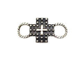 Western Bubble Cross Scarf Charm