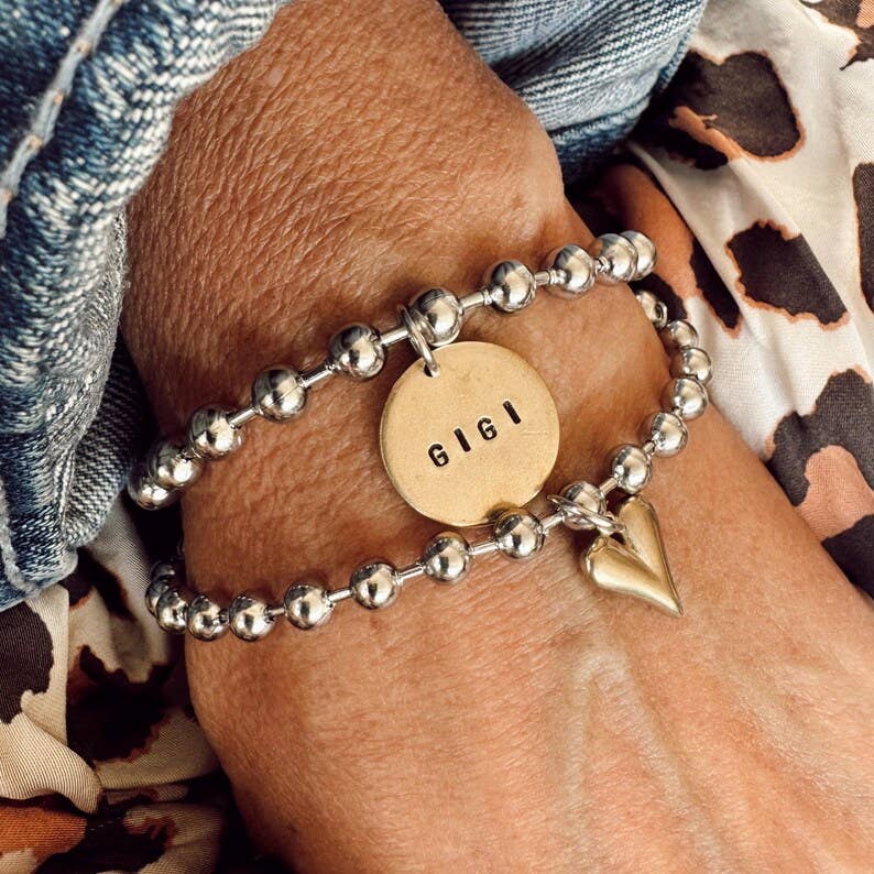 Mixed Metal Gigi Charm Bracelet